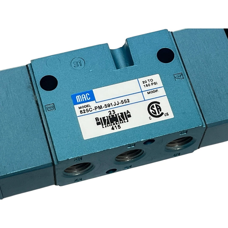 MAC Valves Inc. 825C-PM-591JJ-552 5/3-Way Solenoid Valve