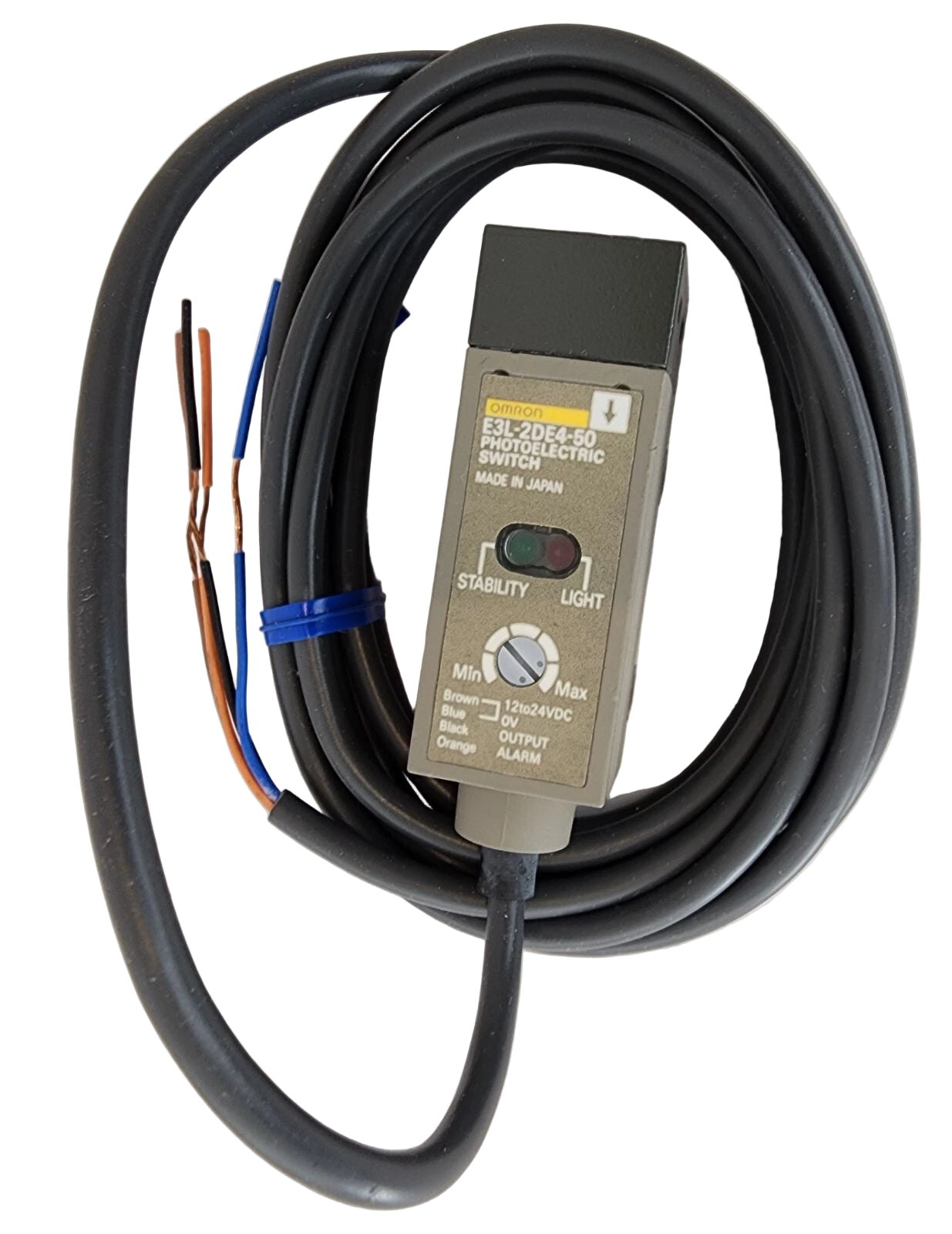 E3L-2E4-50 | Omron E3L Series Class I Laser Photoelectric Sender 12–24 VDC 2 m Range