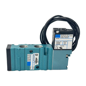 MAC Valves 811C-PM-502JD-155 4-Way Piloted Solenoid Valve 24VDC 6W