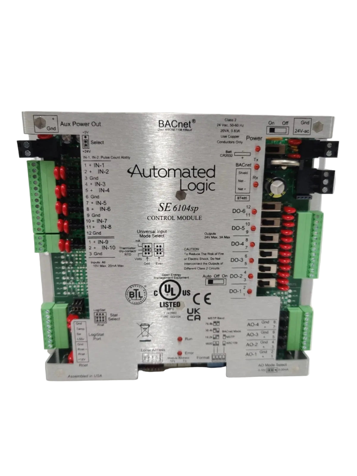 Automated Logic SE6104SP BACnet HVAC Control Module 20-Point