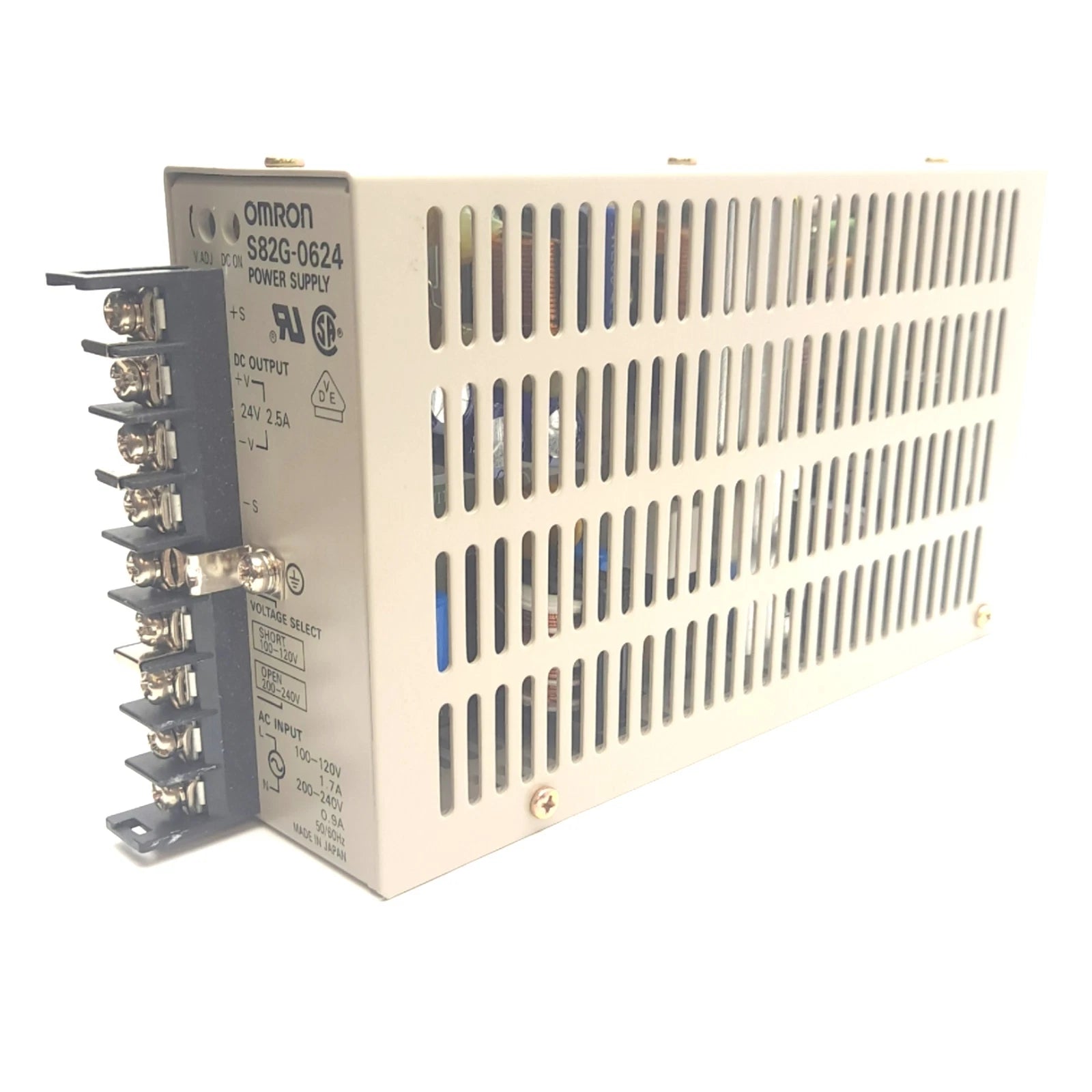 S82G-0624 | Omron 60W 24VDC 2.5A Switching Power Supply