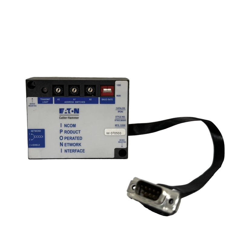Eaton 8793C36G03 IPONI INCOM Communication Interface Module for Industrial Power Monitoring