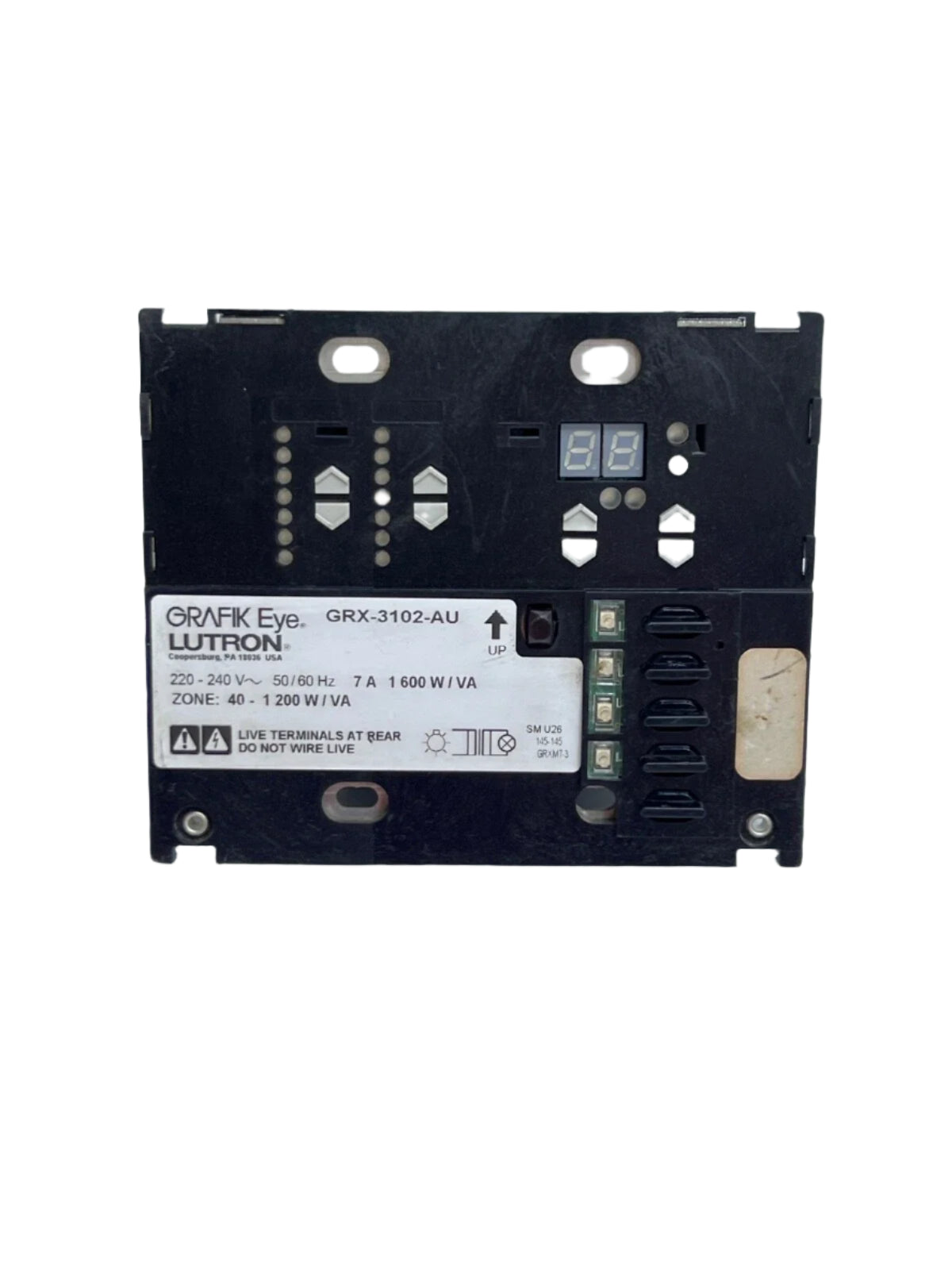 GRX-3102-AU | Lutron GRAFIK Eye® 2-Zone Preset Lighting Control, 220‑240 V
