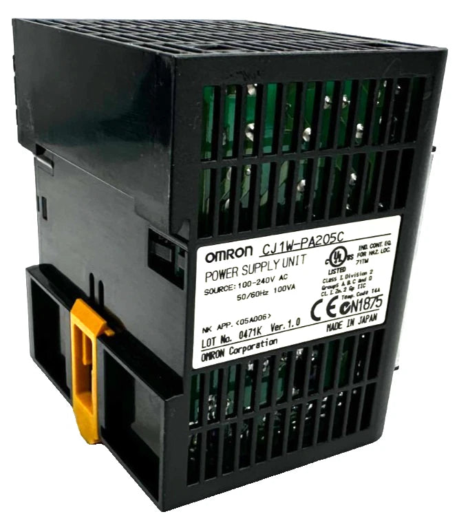 CJ1W-PA205C | Omron CJ1 Series PLC Power Supply 25W 100–240VAC