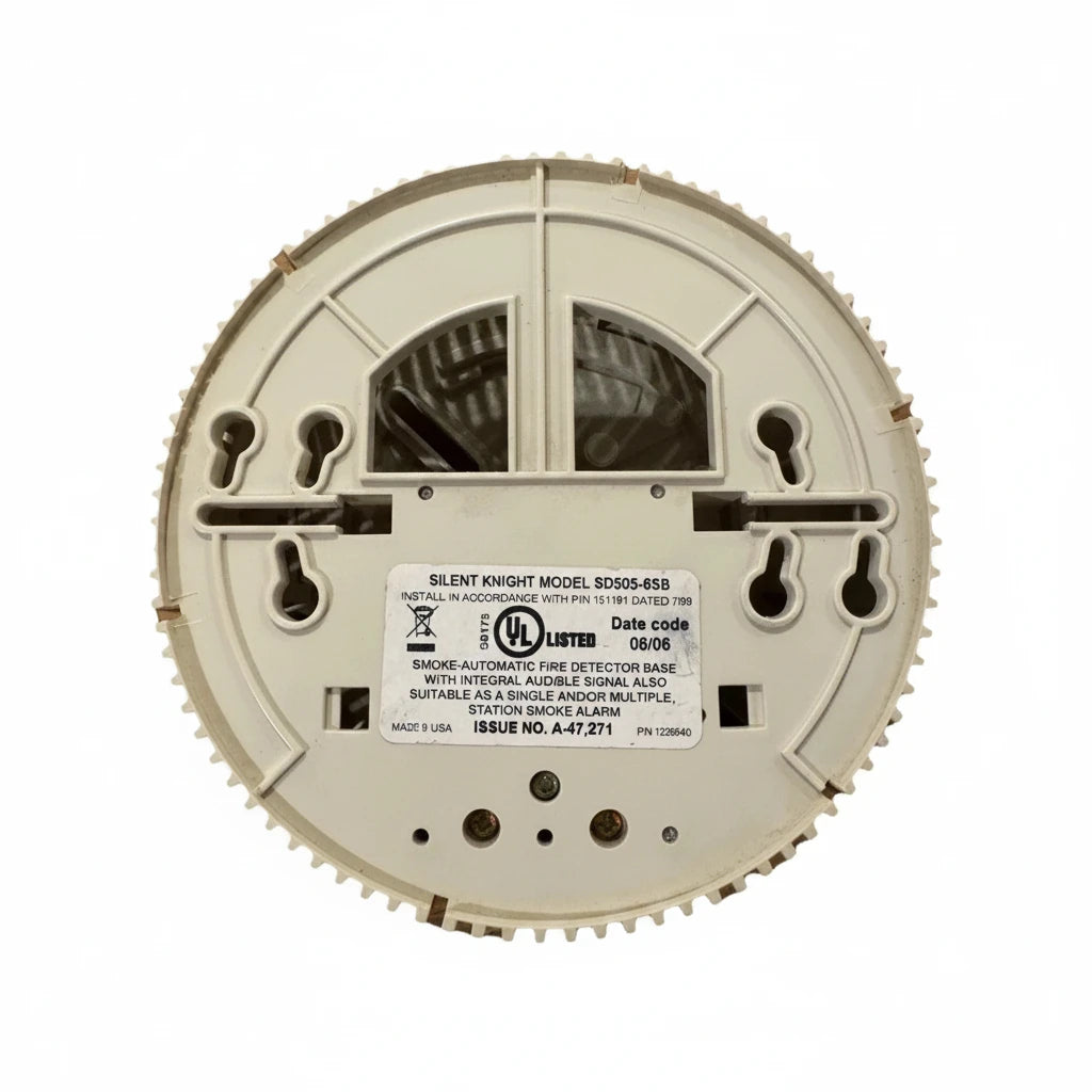 Silent Knight SD505-6SB 6-Inch Sounder Base for IntelliKnight Addressable Detectors