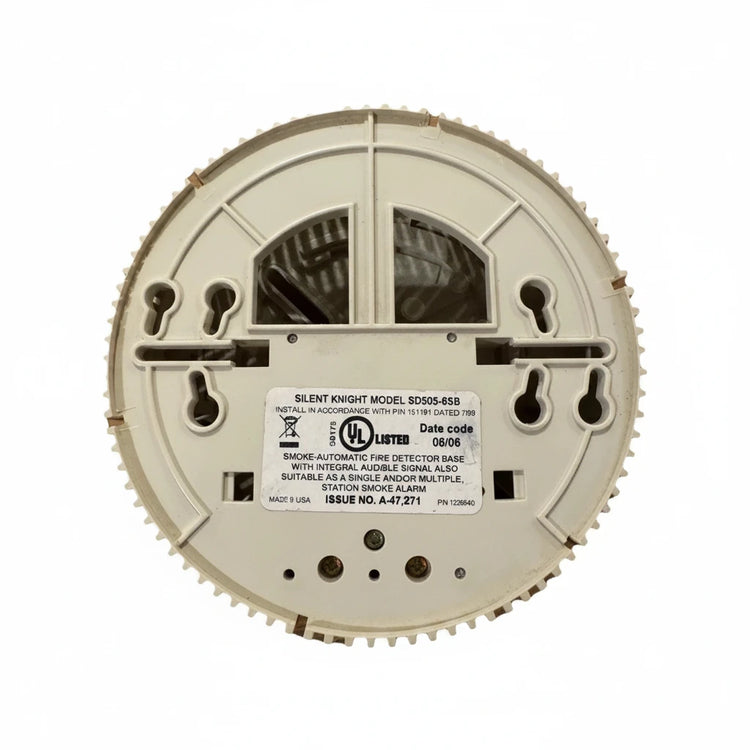 Silent Knight SD505-6SB 6-Inch Sounder Base for IntelliKnight Addressable Detectors