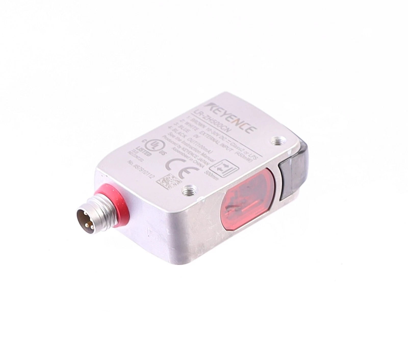 LR-ZH500CN | Keyence NPN CMOS Laser Sensor, 35–500 mm Range, Rectangular, M8 Connector