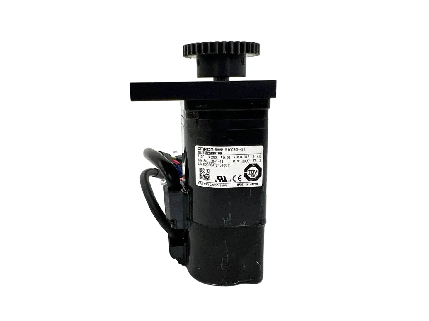R88M-W10030H-S1 | Omron AC Servo Motor 100W 3000RPM Incremental Encoder Keyed Shaft 200VAC