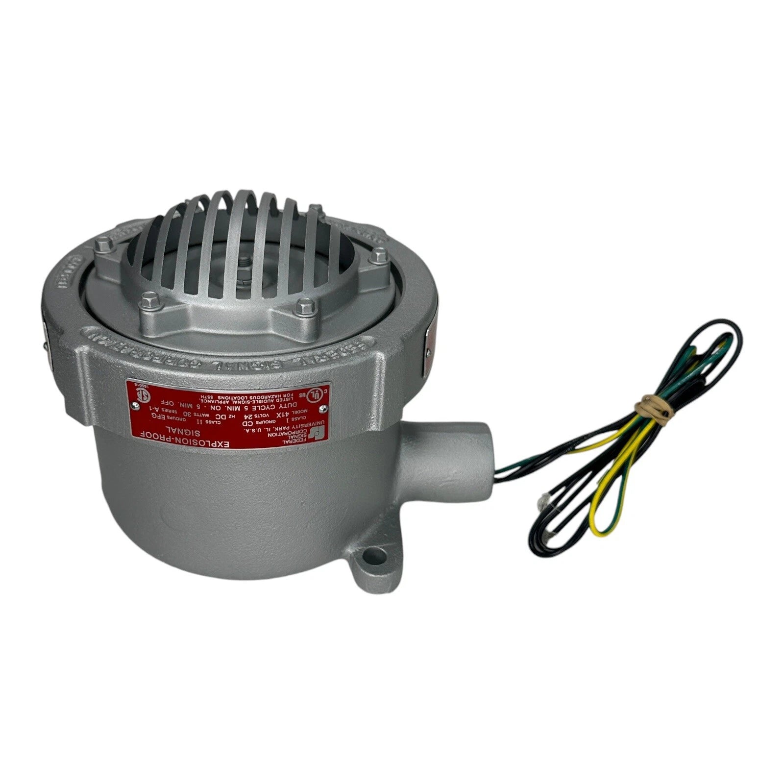 41X-024-1 | Federal Signal 24 VDC Explosion-Proof Vibrating Horn with Grill