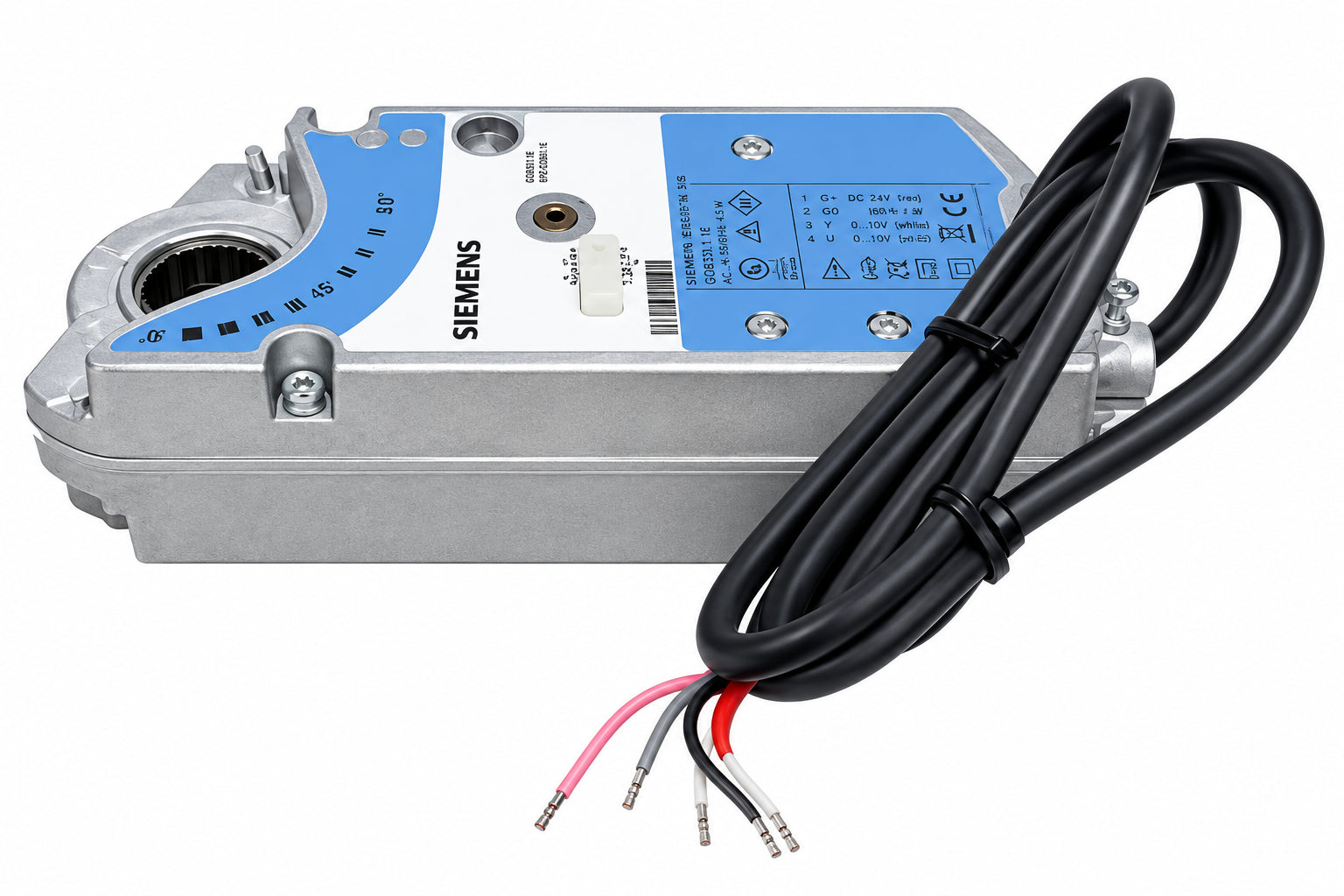 Siemens GCA151.1U Proportional Spring Return Damper Actuator 160 in-lb 24V AC/DC