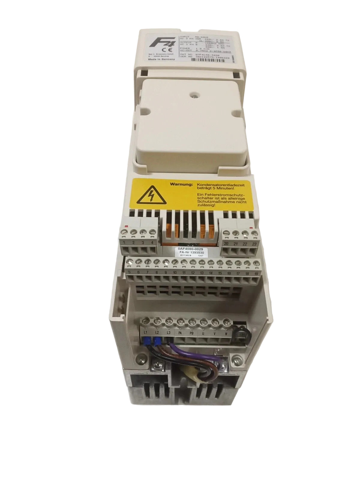 KEB 07.F4.C3D-3420/1.4 Combivert F4 AC Drive Inverter 1.8kVA 305-500VAC 3-Phase