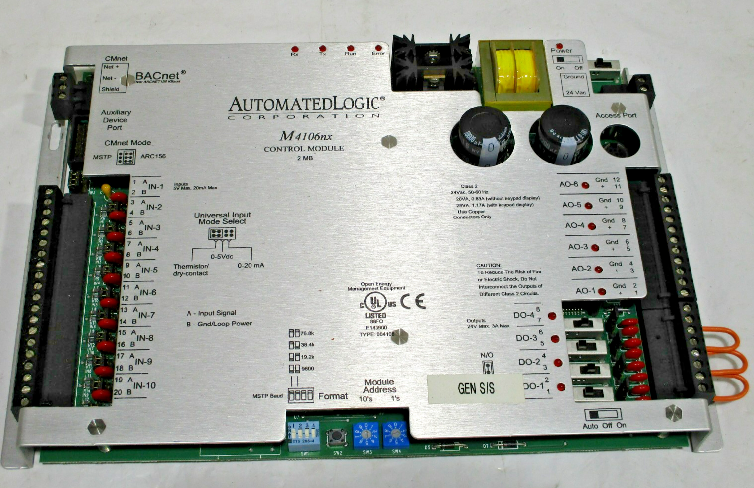 Automated Logic ALC M4106 M-Line Standalone BACnet Control Module 20-Point