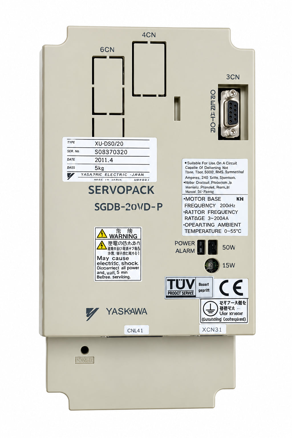 Yaskawa SGDB-20VD-P SERVOPACK AC Servo Drive 200–230VAC 1.8kW