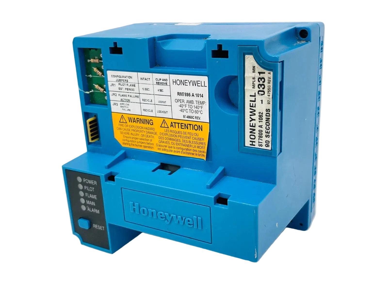 RM7895A1014 | Honeywell 7800 Series Intermittent Pilot Burner Control Relay Module
