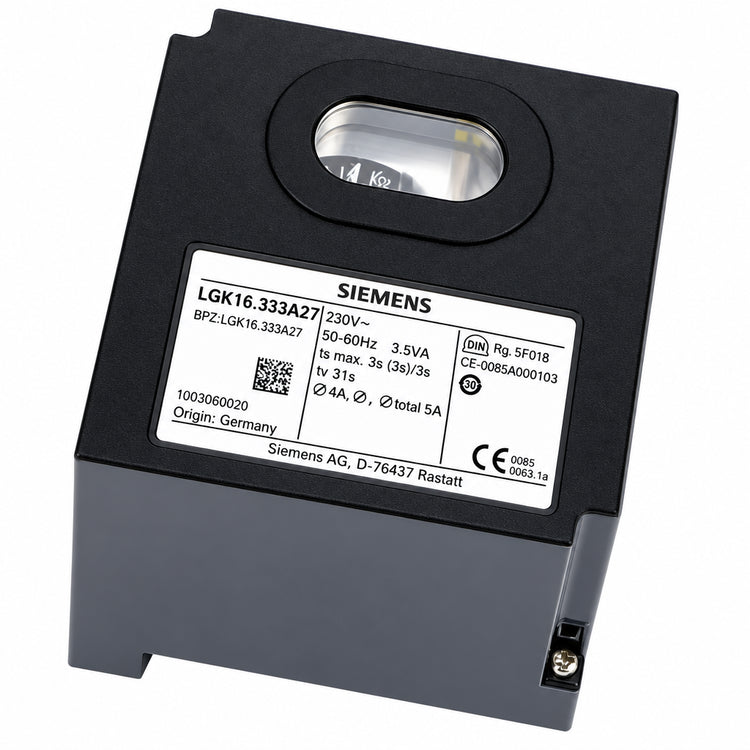 Siemens LGK16.333A27 Gas Burner Control 230VAC 31.5s Prepurge