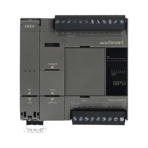 IDEC FC6A-C16R1CE MicroSmart 16-I/O 24VDC Relay PLC CPU Module