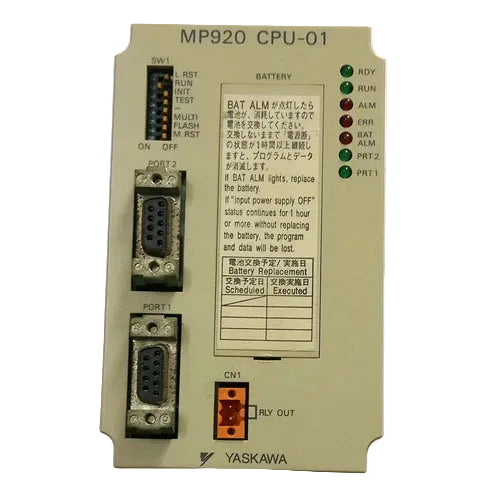 Yaskawa JEPMC-CP200 MP920 CPU-01 PLC CPU Module for Machine Control