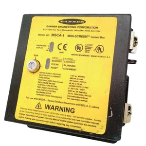 Banner Engineering MSCA-1 MINI-SCREEN Safety Controller with Metal Control Box