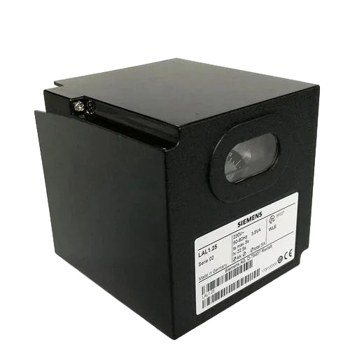 Siemens LAL1.25 Universal 230V Oil Burner Control with QRB/QRC1 Flame Detection