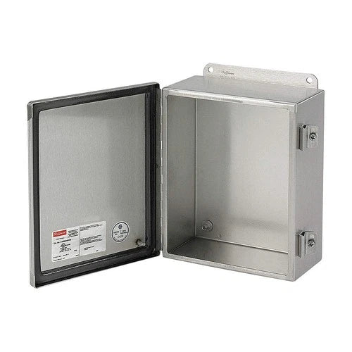 nVent Hoffman A1008CHNFSS 10 x 8 x 4 in Stainless Steel Junction Box