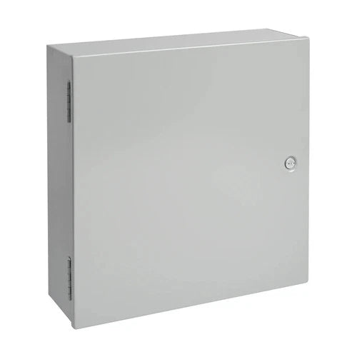 nVent Hoffman A24N24BLP 24 x 24 x 8.62 in Steel Hinged Enclosure