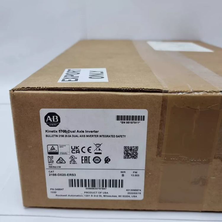 2198-D020-ERS3 | Allen-Bradley Kinetix 5700 Dual-Axis Module 2 x 8A/5.4kW