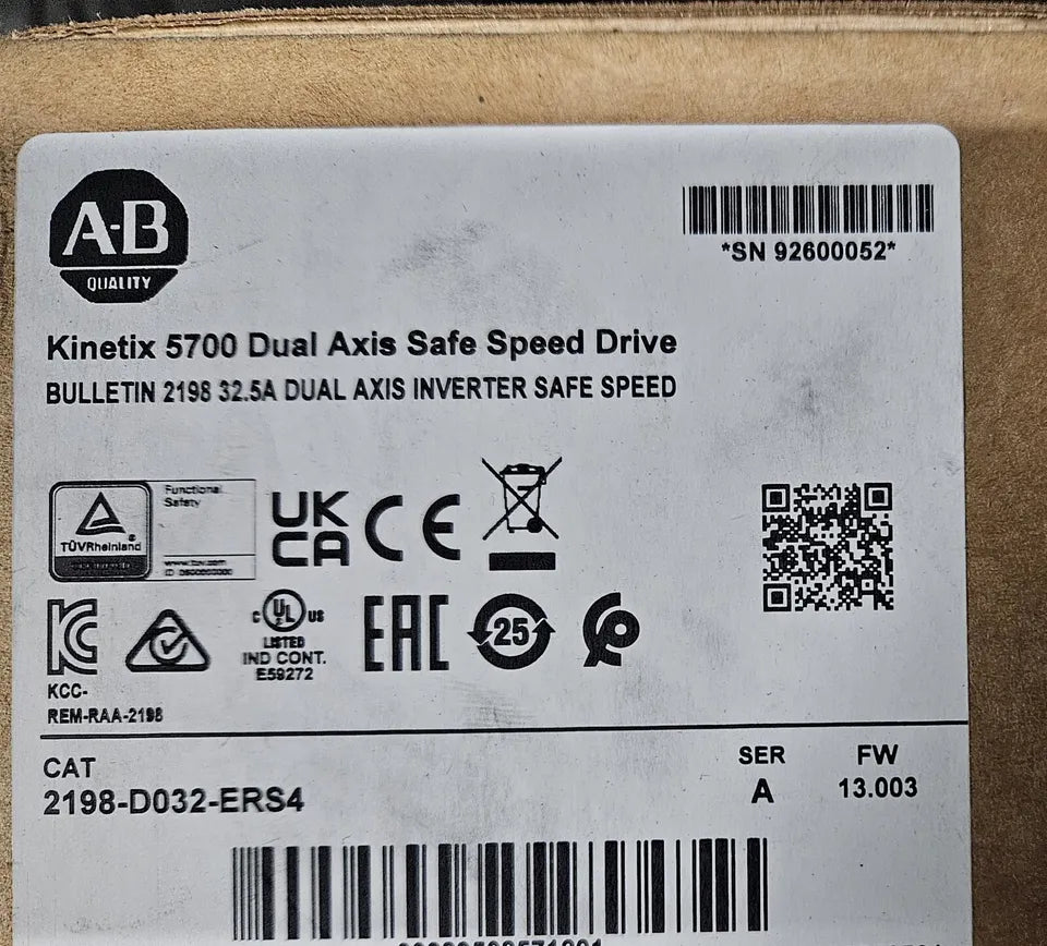 2198-D032-ERS4 | Allen-Bradley Kinetix 5700 Dual-Axis Safe Speed Drive 2x13A