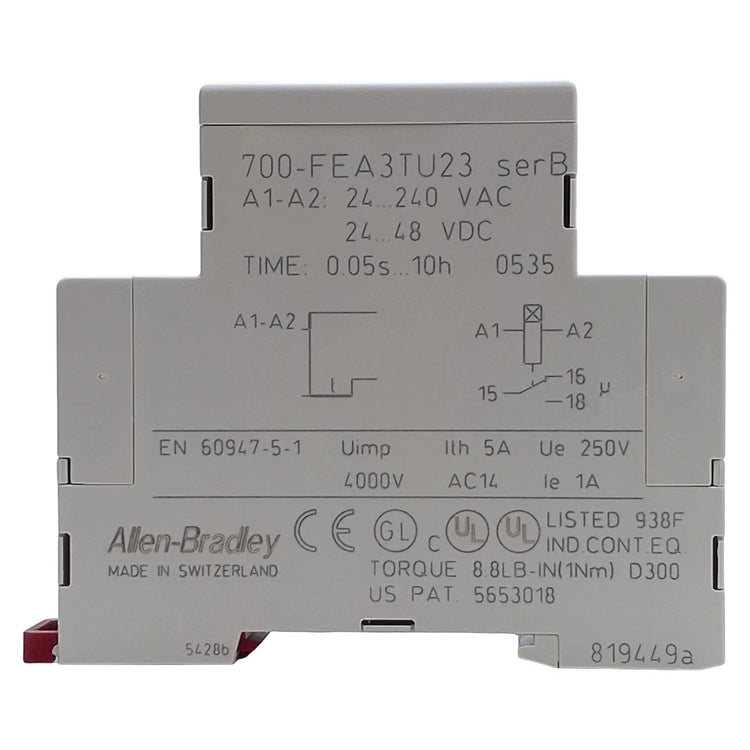 700-FEA3TU23 | Allen-Bradley 17-1/2 mm Relay Timer