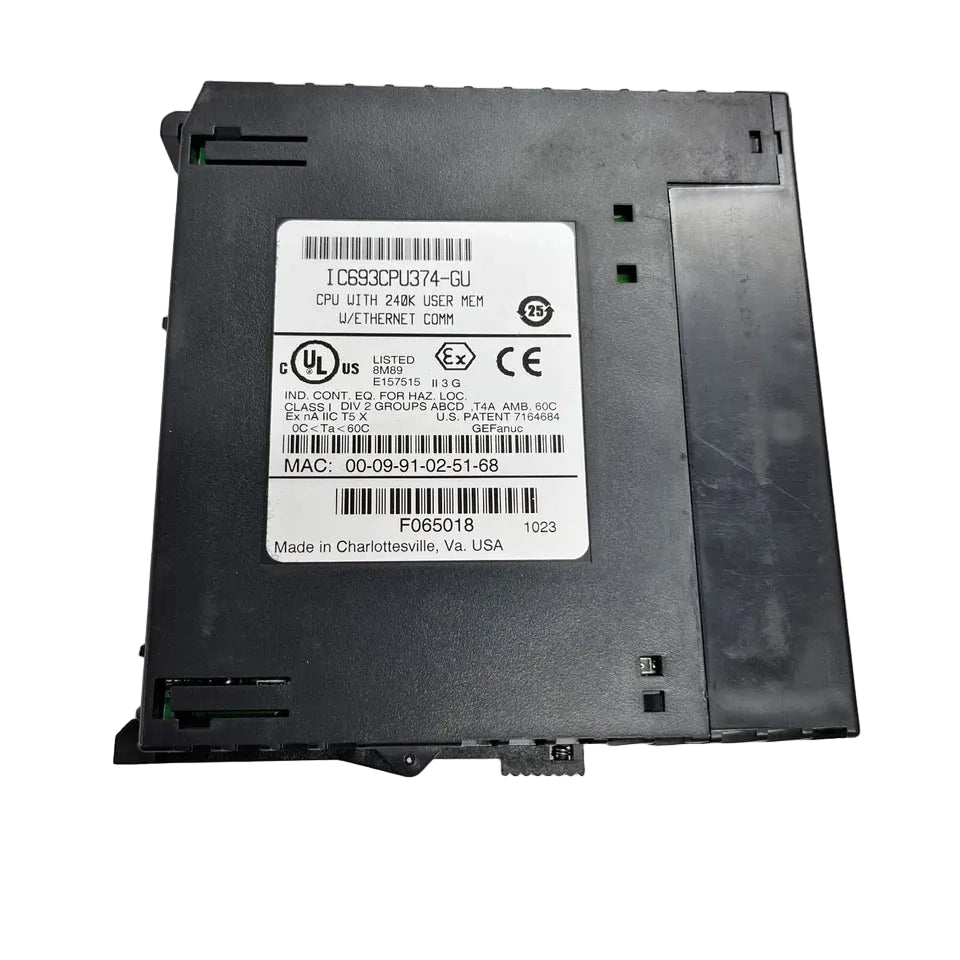 IC693CPU374-GU | GE Fanuc Series 90-30 PLC CPU Module with Dual Ethernet