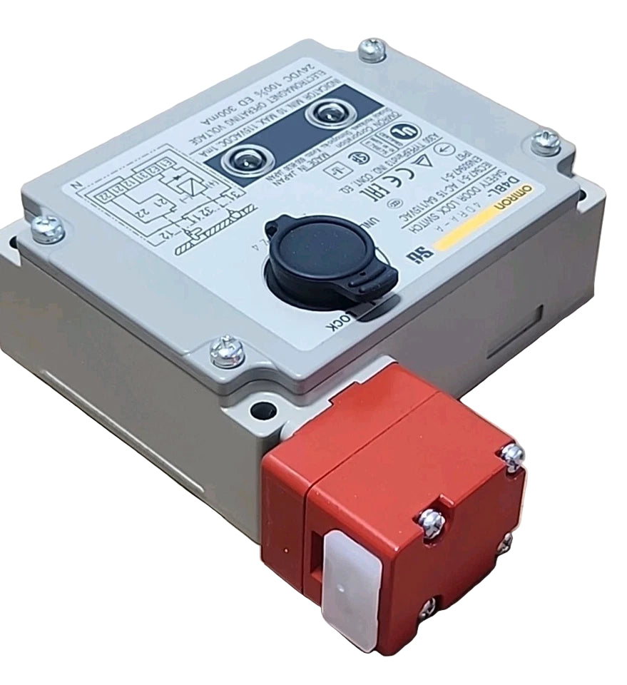 D4BL-4DRA-A | Omron Solenoid Safety Door Lock Switch 24VDC 71kgf IP67