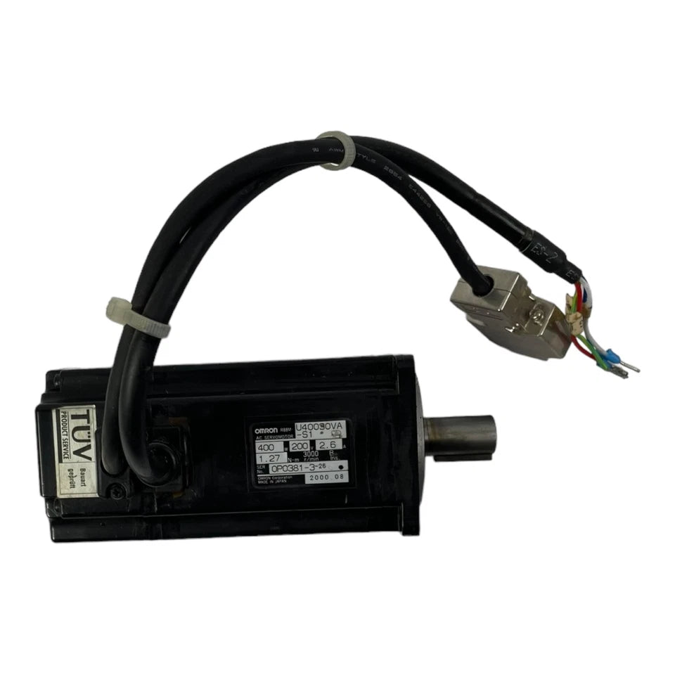 R88M-U40030VA-S1 | Omron 400W AC Servo Motor with Incremental Encoder, 3000 RPM