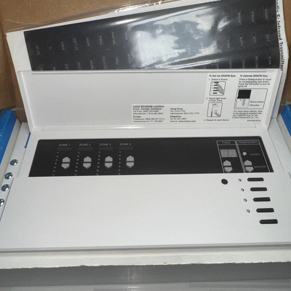 GRX-MR-4-A-WH | Lutron Grafik Eye Preset Lighting Control Unit
