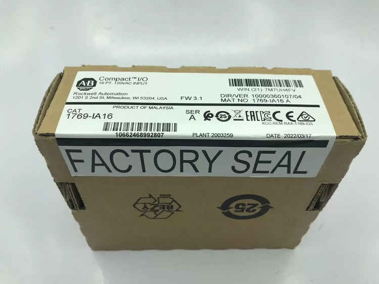 Digital Input Module Compactlogix Allen-Bradley 1769-IA16 AC Input Module | Ships Fast