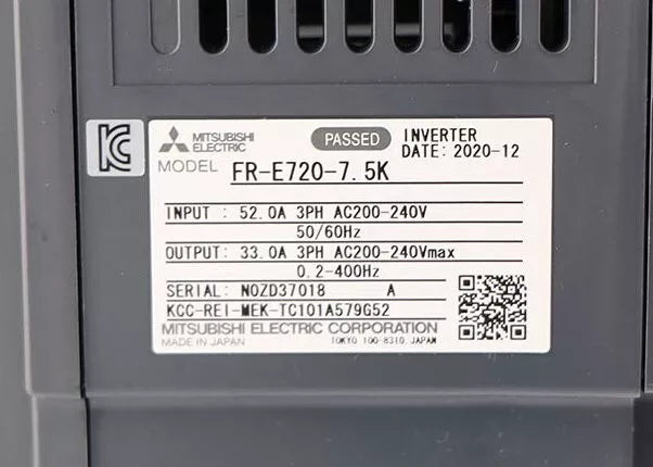 FR-E720-7.5K | Mitsubishi Inverter