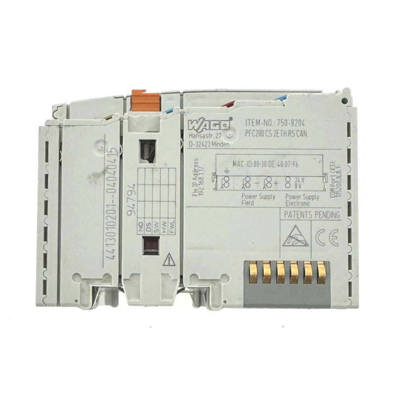 750-8204 | WAGO PFC200 Programmable Field Controller with Dual Ethernet