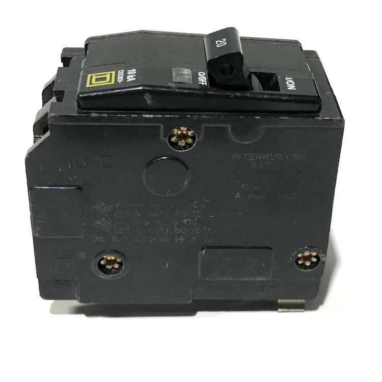 QO220 | Schneider Electric 20A Two-Pole 120/240V QO Series Plug-In Circuit Breaker