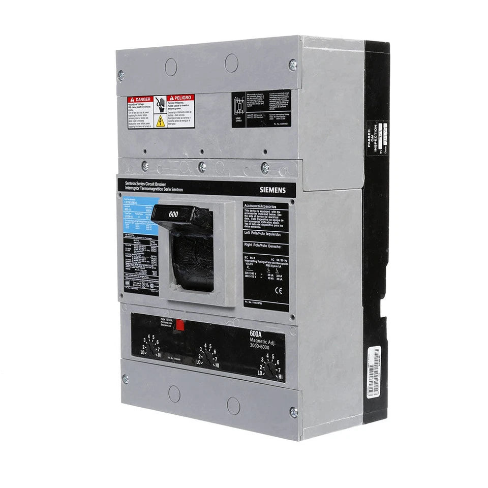 LXD63B600L | Siemens 3 Pole 600 Amp 600v Circuit Breaker
