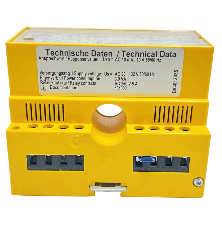 Bender RCMA475LY Residual Current Monitor 230VAC 30–500mA 18mm Sensor