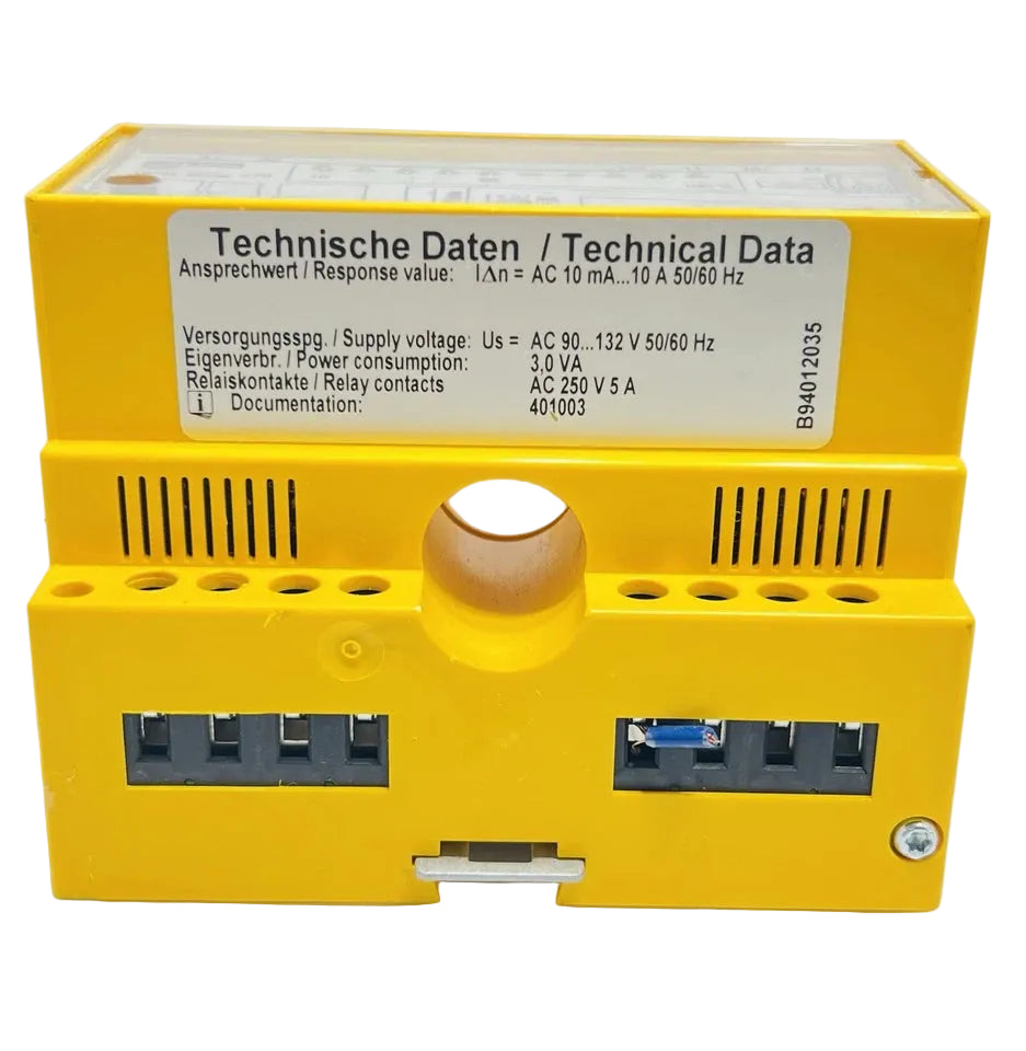 Bender RCMA475LY Residual Current Monitor 230VAC 30–500mA 18mm Sensor