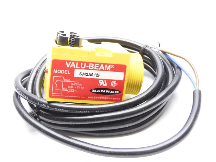 SM2A912F | Banner Engineering Glass Fiber Optic Sensor, 2-Wire SPST SCR