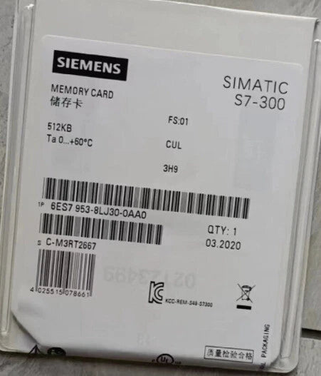 6ES7953-8LJ30-0AA0 | Siemens SIMATIC S7-300/C7/ET200 Micro Memory Card
