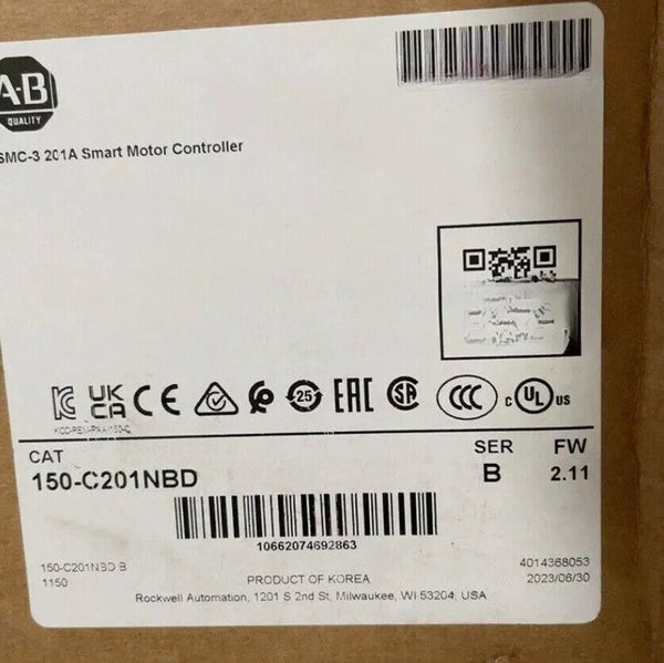 150-C201NBD | Allen-Bradley SMC-3 Smart Motor Controller, 480V, 201A