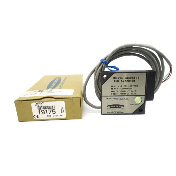 SM512C1 | Banner Engineering Photoelectric DC Sensor, Visible Red