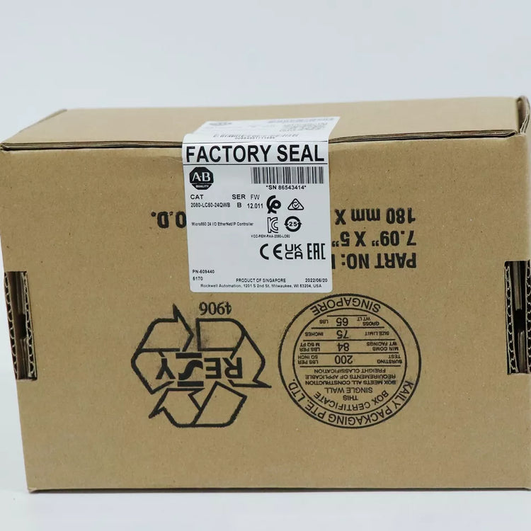 2080-LC50-24QWB | Allen-Bradley Micro850 Controller, 14 AC/DC In, 10 Relay Out