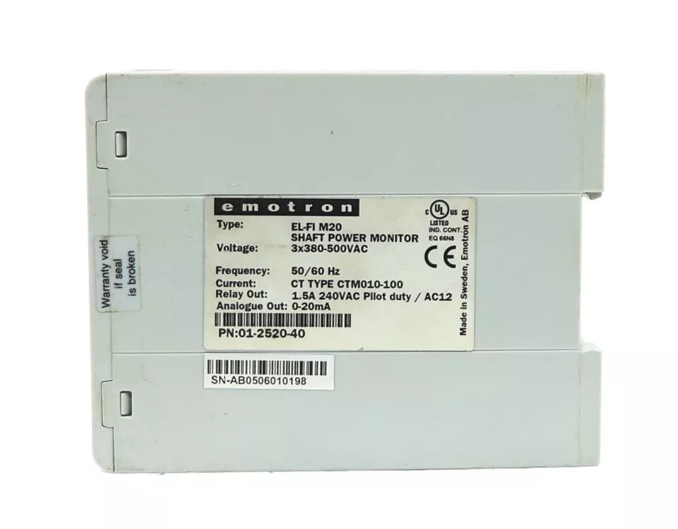 EL-FI-M20 | Emotron Controls Shaft Power Monitor