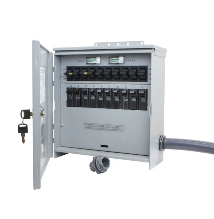 R310A | Reliance Controls Pro/Tran2 Outdoor 30-Amp 10-Circuit 2 Manual Transfer Switch