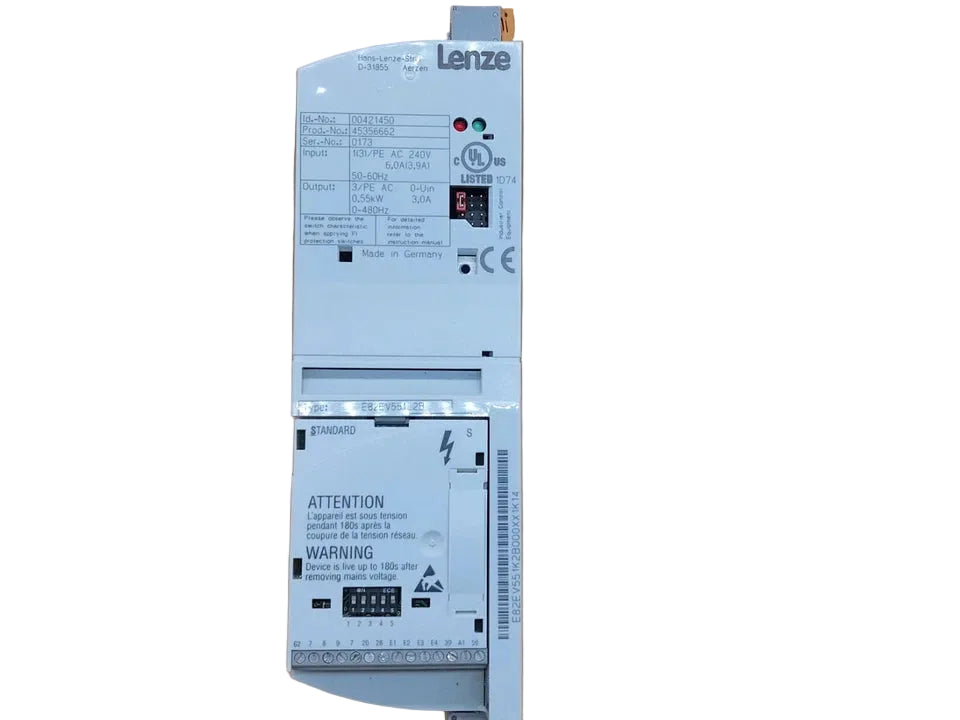 E82EV551-2B | Lenze 8200 Series Vector AC Drive 0.55 kW 230 V