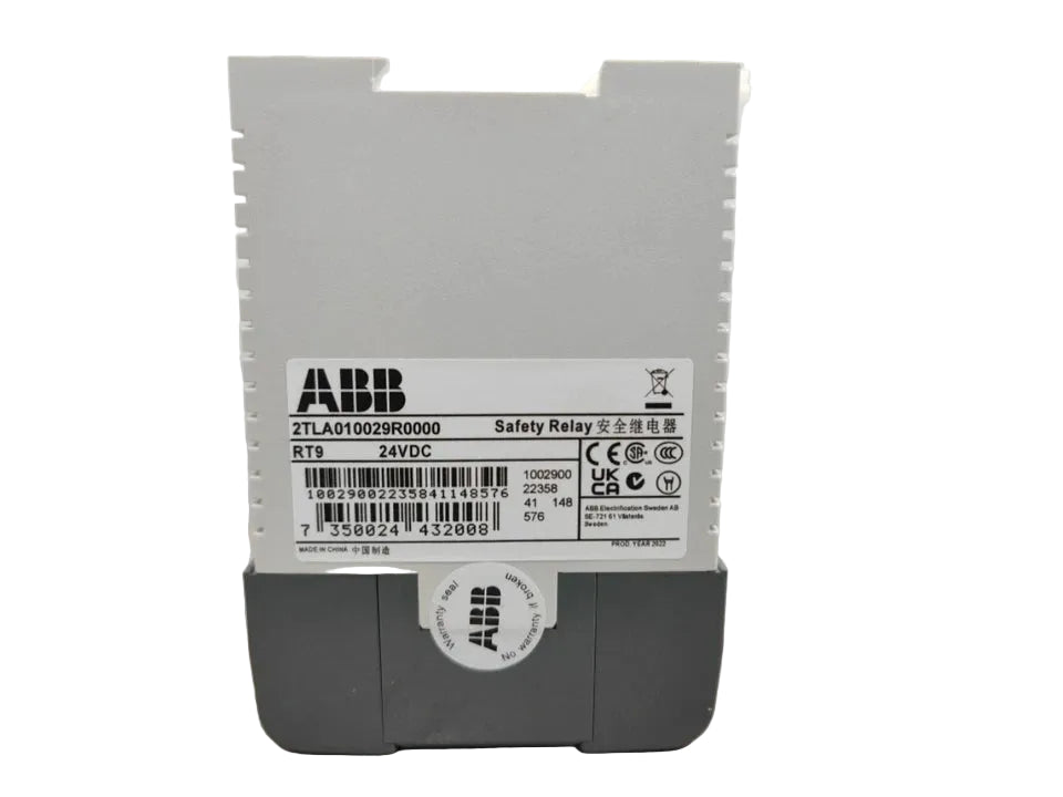 ABB 2TLA010029R0000 RT9 Universal Safety Relay for Machine Safety Systems