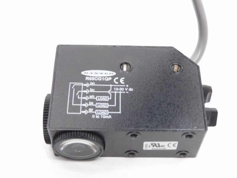 R55CG1QP | Banner Engineering Convergent Color Mark Sensor with Blue-Green LED