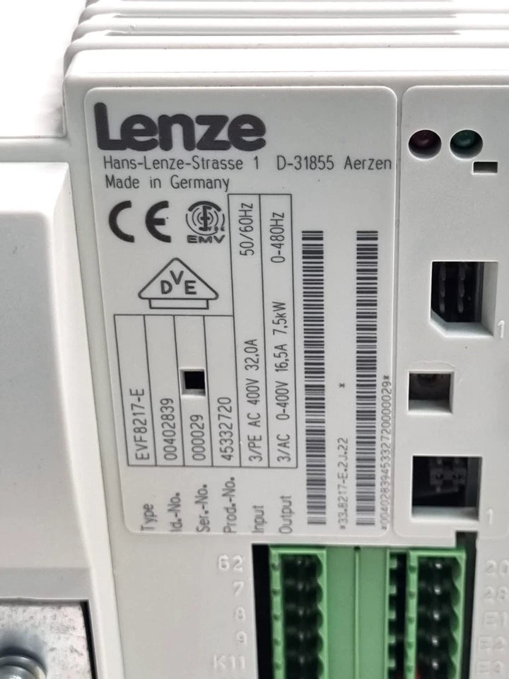 EVF8217-E | Lenze 8210 Series 7.5kW 400VAC Variable Frequency Drive